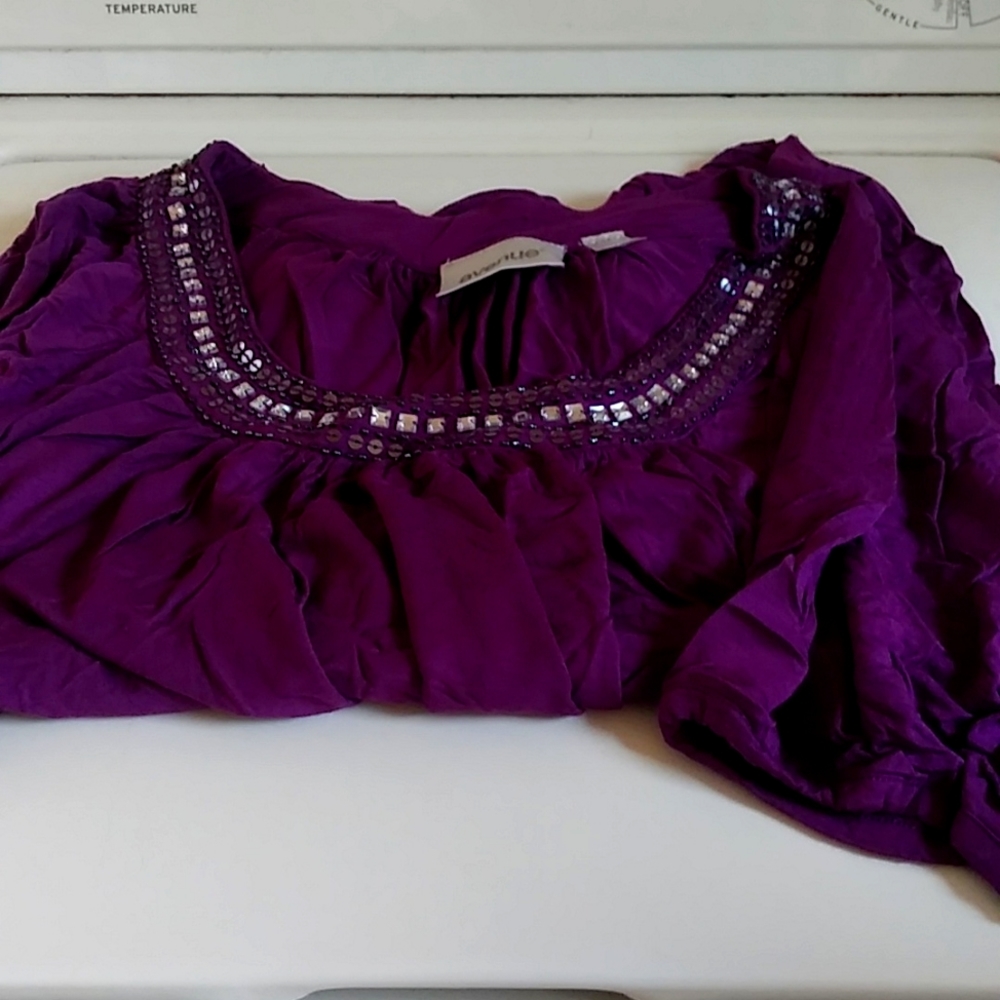 Avenue purple blouse